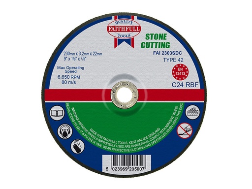 [HIS-170580] FAI2303SDC - Depressed Centre Stone Cutting Disc 230 x 3.2 x 22.23mm