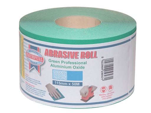 [HIS-170794] FAIAR11540G - Aluminium Oxide Sanding Paper Roll Green 115mm x 50m 40G