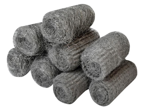 [FAIASW8A] Steel Wool Assorted Grades 20g Rolls (Pack 8)