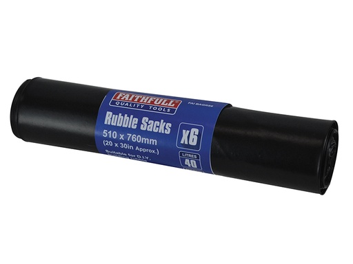 [HIS-170939] FAIBAGRS6 - Black Rubble Sacks (Roll 6)