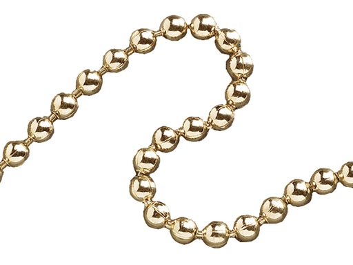 [HIS-171111] FAICHBPB3210 - Ball Chain Polished Brass 3.2mm x 10m