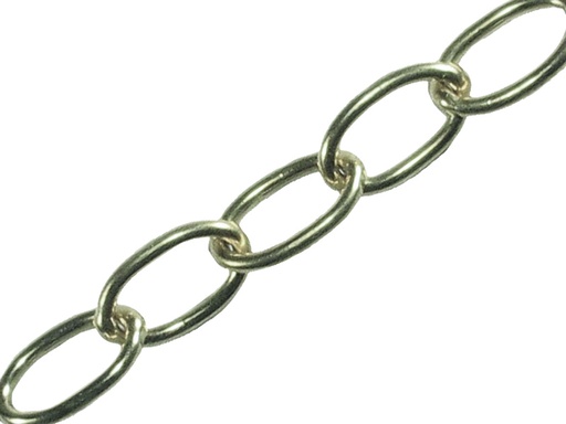 [HIS-171142] FAICHOC18 - Oval Chain 1.8mm x 10m Chrome