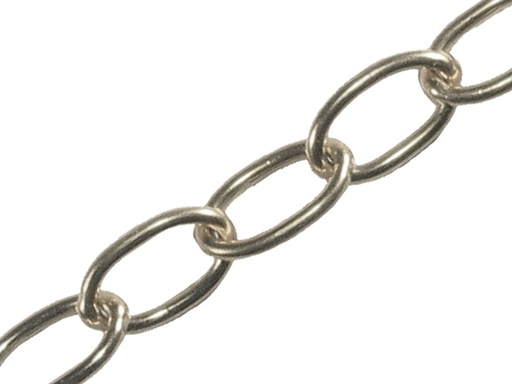 [HIS-171143] FAICHOC23 - Oval Chain 2.3mm x 10m Chrome