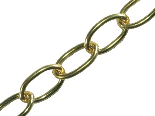 [HIS-171144] FAICHOP18 - Oval Chain 1.8mm x 10m Polished Brass