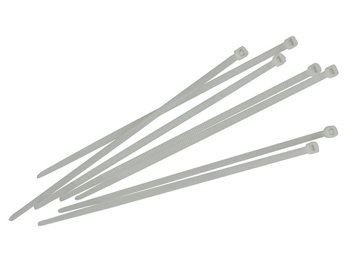 [HIS-171290] FAICT300W - Cable Ties White 4.8 x 300mm (Pack 100)