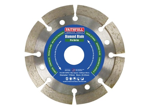 [HIS-171300] FAIDB115PRO - Professional Diamond Blade 115 x 22mm