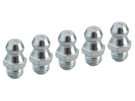 [FAIGGN14UNF] Grease Nipple Straight 1/4in UNF (Pack 5)