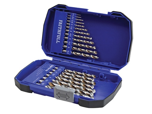 [FAIMSET19COB] Cobalt HSS Drill Set M35 1-10mm 19 Piece