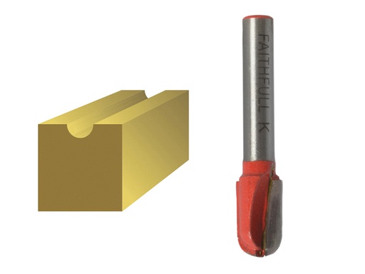 [HIS-172732] FAIRB62 - Router Bit TCT Radius 5.0 x 18mm 1/4in Shank