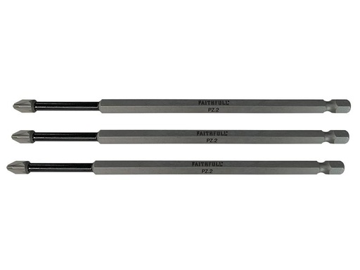 [HIS-172901] FAISBPZ2150I - Pozidriv Impact Screwdriver Bits PZ2 x 150mm (Pack 3)