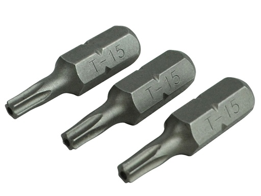 [HIS-172942] FAISBT1525S - Security S2 Grade Steel Screwdriver Bits T15S x 25mm (Pack 3)