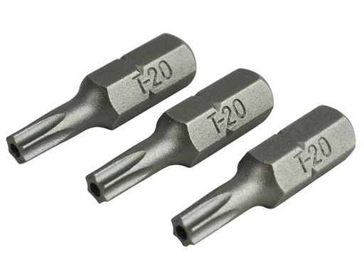 [HIS-172944] FAISBT2025S - Security S2 Grade Steel Screwdriver Bits T20S x 25mm (Pack 3)