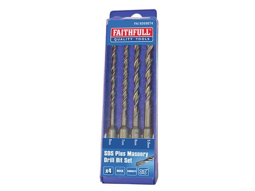 [HIS-173095] FAISDSSET4 - SDS Plus Drill Bit Set 4 Piece