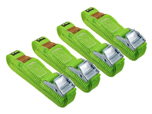 [FAITDCAMSET4] Cam Buckle Tie-Downs 5m x 25mm 4 Piece