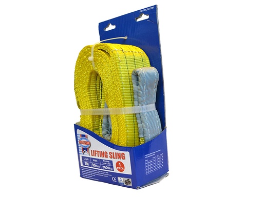 [HIS-173475] FAITDLS3T3M - Lifting Sling Yellow 3 Tonne 90mm x 3m