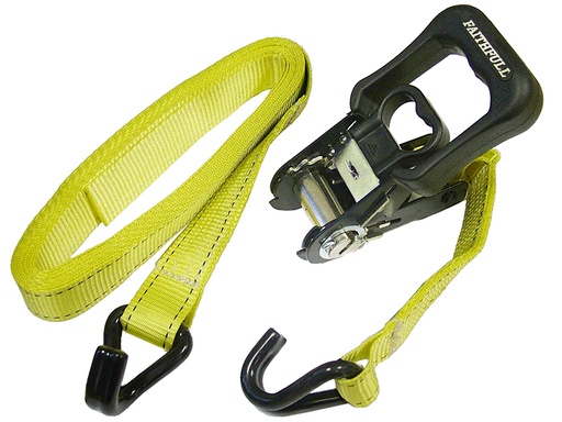 [HIS-173476] FAITDRAT51JH - Ratchet Tie-Downs J-Hook 5m x 32mm Breaking Strain 1320kg/daN 2 Piece