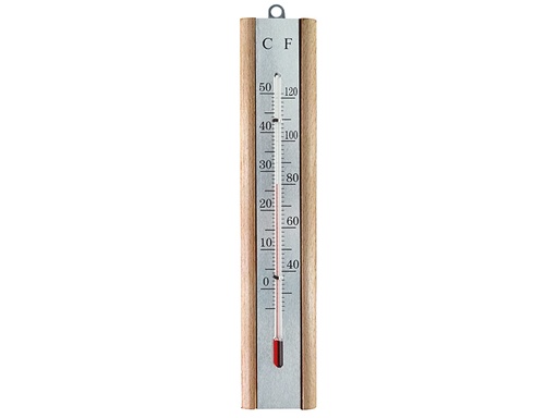 [HIS-173484] FAITHBEECH - Thermometer Wall Beech Silver 200mm