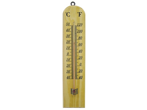 [HIS-173490] FAITHWOODSM - Wall Thermometer - Wood 260mm