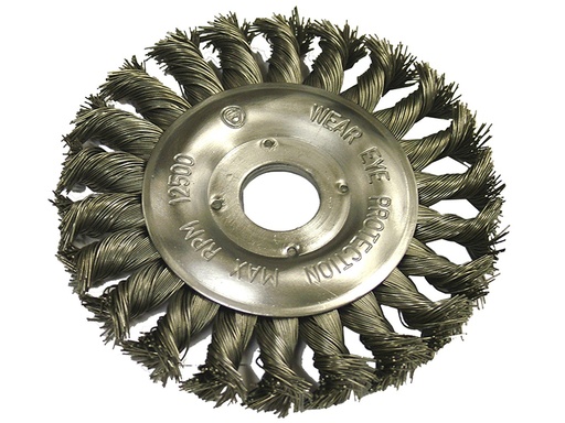 [FAIWBCT125] Circular Wire Brush 125 x 12mm 22.2mm Bore 0.50mm Wire