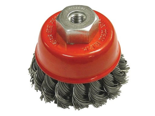 [FAIWBT65MC] Wire Cup Brush Twist Knot 65mm M10x1.5 0.50mm Steel Wire