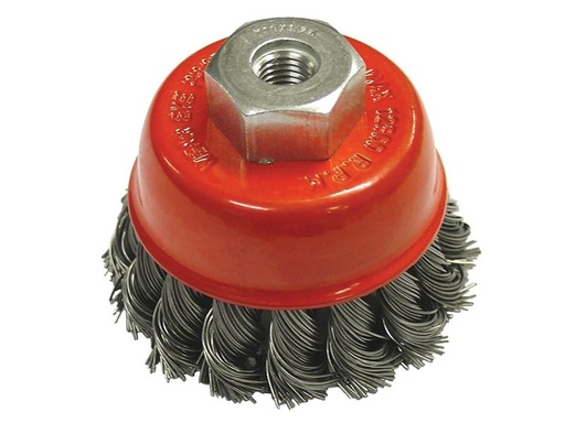 [FAIWBT65MF] Wire Cup Brush Twist Knot 65mm M10x1.25 0.50mm Steel Wire