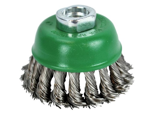 [FAIWBT65S] Wire Cup Brush Twist Knot 65mm M14x2 0.50mm Stainless Steel Wire