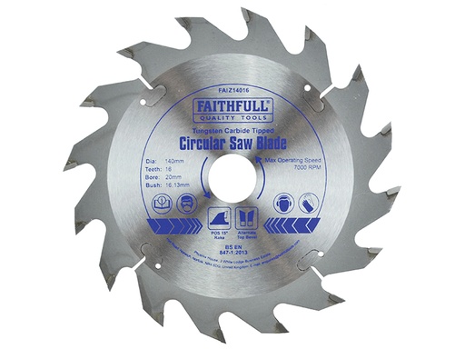 [HIS-173735] FAIZ14016 - TCT Circular Saw Blade 140 x 20mm x 16T POS
