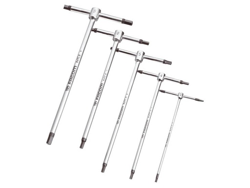 [HIS-173871] FCM84TCJE5 - T-Handle Hexagon Key Set 5 Piece (3-8mm)