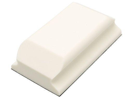 [HIS-174074] FLE93070 - Hand Sanding Block Shaped White PUR GRIP 70 x 125mm