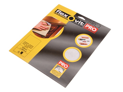 [FLV26299] Silicon Carbide Finishing Sanding Sheets 230 x 280mm Medium 180g (3)