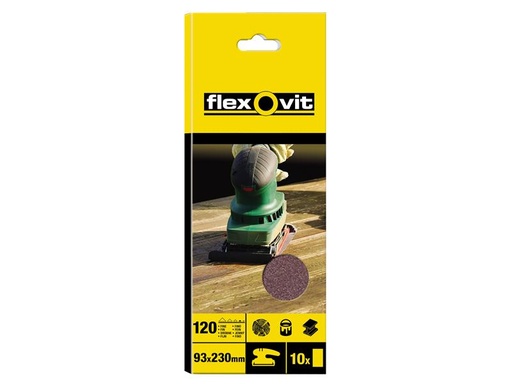 [FLV26320] 1/3 Sanding Sheets Plain Medium 80 Grit (Pack 10)