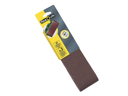[FLV26469] Cloth Sanding Belts 533 x 75mm Medium 80G (Pack 2)