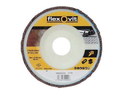 [HIS-174232] FLV27526 - Flap Disc For Angle Grinders 115mm 80g