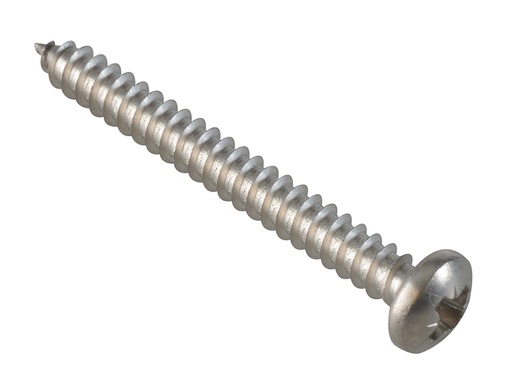 [HIS-174421] FOR185178 - Self-Tapping Screw Pozi Compatible Pan A2 SS 1.1/2in x 8 ForgePack 15