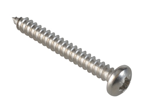 [HIS-174427] FOR185352 - Self-Tapping Screw Pozi Compatible Pan A2 SS 1.1/2in x 10 ForgePack 10