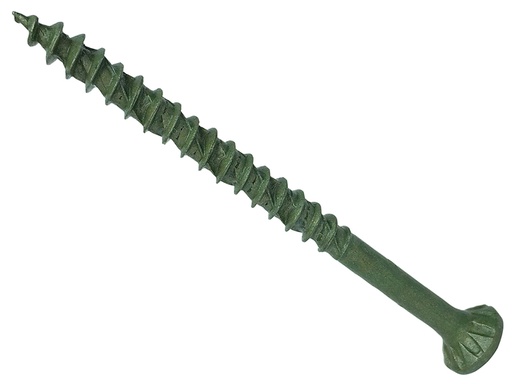 [FORDS5100GT] ForgeFast TORX Compatible Decking Screws CSK Green 5.0x100 T25 Tub 300