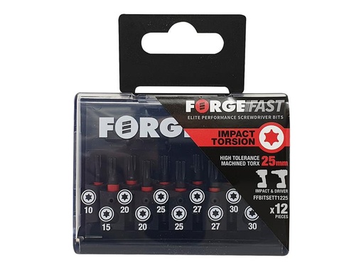 [HIS-174770] FORFFBST12 - ForgeFast TORX Compatible Impact Bit Set 12 Piece