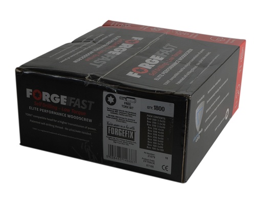 [FORFFTPACK] ForgeFast Torx Compatible Wood Screw Pack 1800 Piece