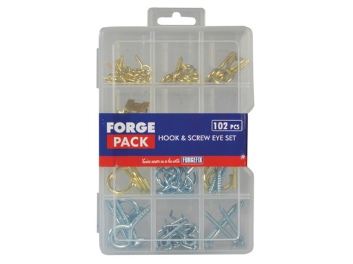 [FORFPHESET] Hook & Screw Eye Kit ForgePack 102 Pieces