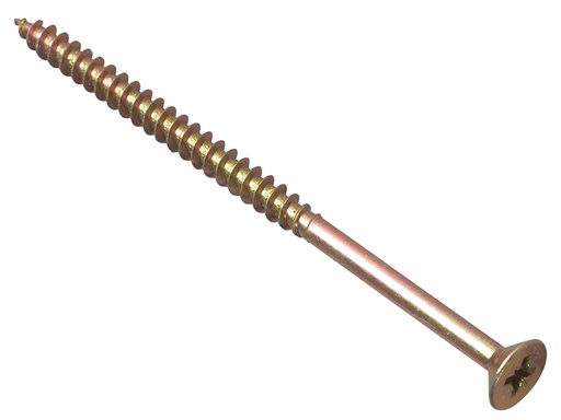 [FORMPS590Y] Multi-Purpose Pozi Compatible Screw CSK ST ZYP 5.0 x 90mm Box 100