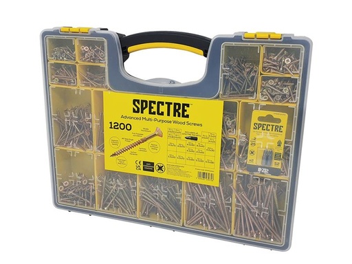 [FOROPSP1200Y] Spectre Wood Screw Site Organiser 1200 Piece