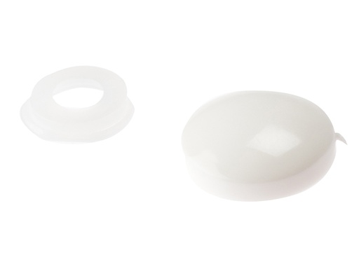 [FORPDT0M] Domed Cover Cap White No. 6-8 Bag 25