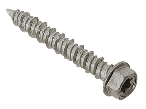 [FORTFMH6357] TechFast Masonry Screw TORX Compatible Hex 6.3 x 57mm (Box 100)