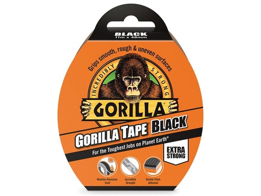 [GRGGT11] Gorilla Tape 48mm x 11m Black