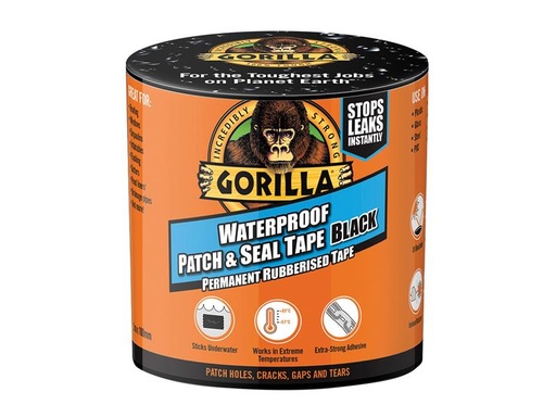 [GRGPST3] Gorilla Waterproof Patch & Seal Tape 101.6mm x 3.04m Black