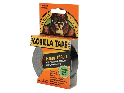 [GRGTHR] Gorilla Tape Handy Roll 25mm x 9m Black