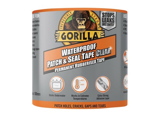 [GRGWPSTCL] Gorilla Waterproof Patch & Seal Tape 100mm x 2.4m Clear