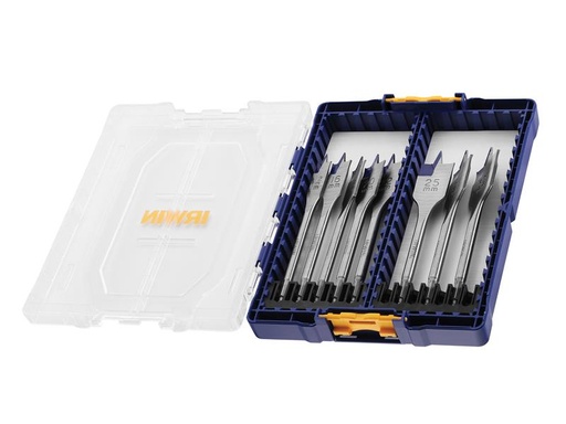 [IRWIW4041010] Blue Groove 4X Flat Bit Set 8 Piece