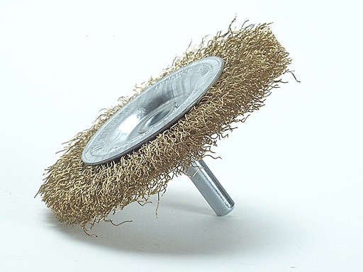 [LES41013607] DIY Wheel Brush 75 x 10mm 0.25 Brass Wire