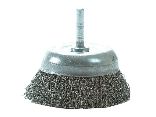 [LES43013307] DIY Cup Brush with Shank 75mm 0.35 Steel Wire